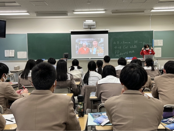 高校生を対象とした掘削船とのライブ中継イベント