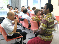 Attendees were treated to Kava, a traditional Fijian beverage
