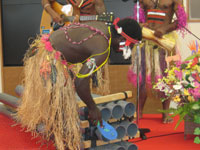 The Bamboo Band performance (bamboo pipes are usually used for these performances, however Japan’s climate dictated that PVC pipes were the order of the day) Seeing a musical performance given in beach sandals was an unforgettable experience.