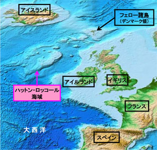 ハットン・ロッコール海域周辺図